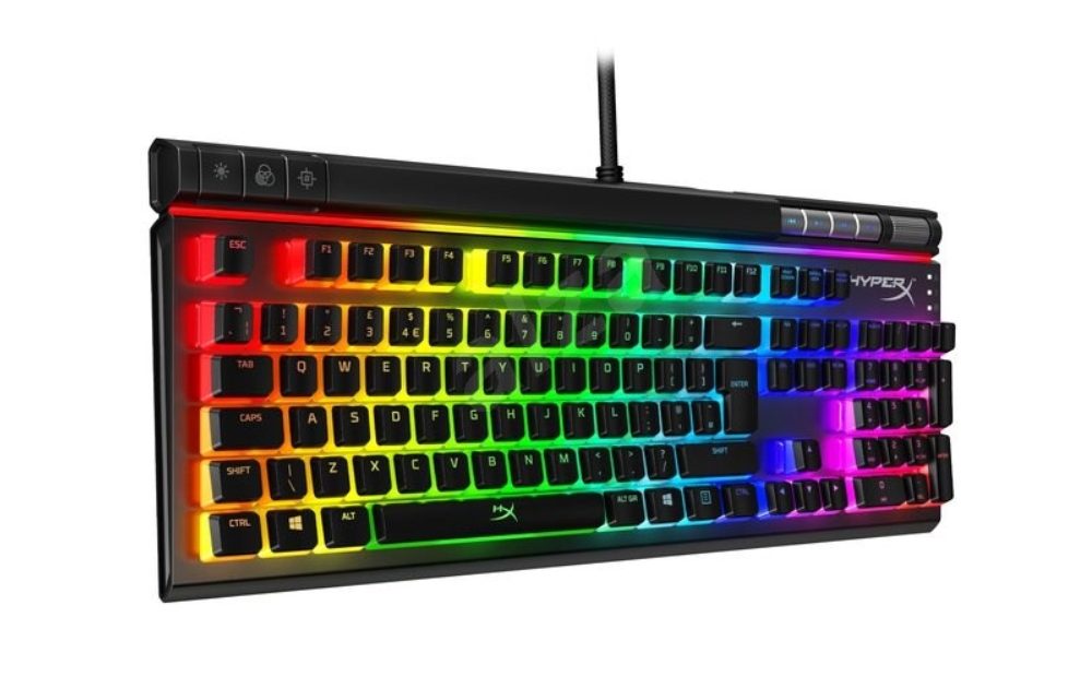 Mechanická herní klávesnice se spínači HyperX a kláves HyperX Pudding Keycaps Mechanická herní klávesnice se spínači HyperX a kláves HyperX Pudding Keycaps
