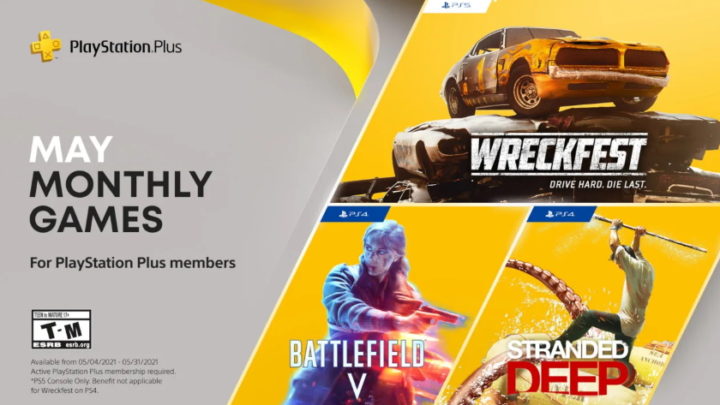 PS Plus v květnu zdarma nabídne destruktivní závody i Battlefield